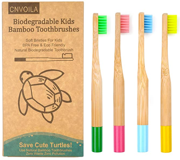 Bamboo Toothbrush Soft Kids Toddler Toothbrush 